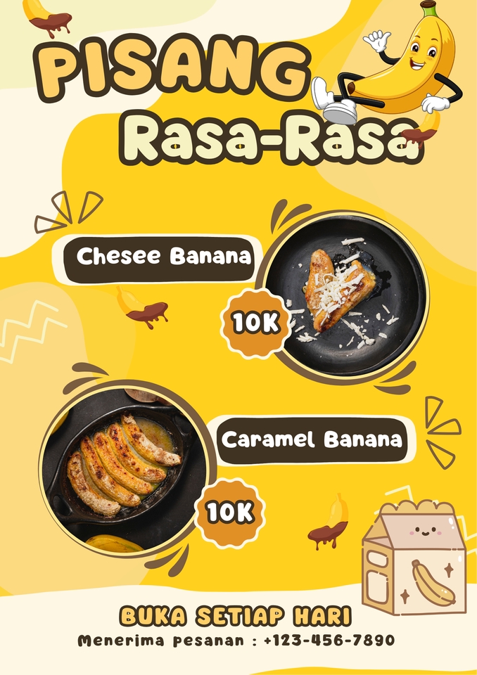 Jasa Desain Banner Instagram - Pisang Rasa-Rasa - 10K