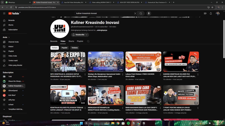 Jasa edit video youtube, pengeditan video profesional, harga edit video murah, jasa editor video berpengalaman, jasa video editing online.