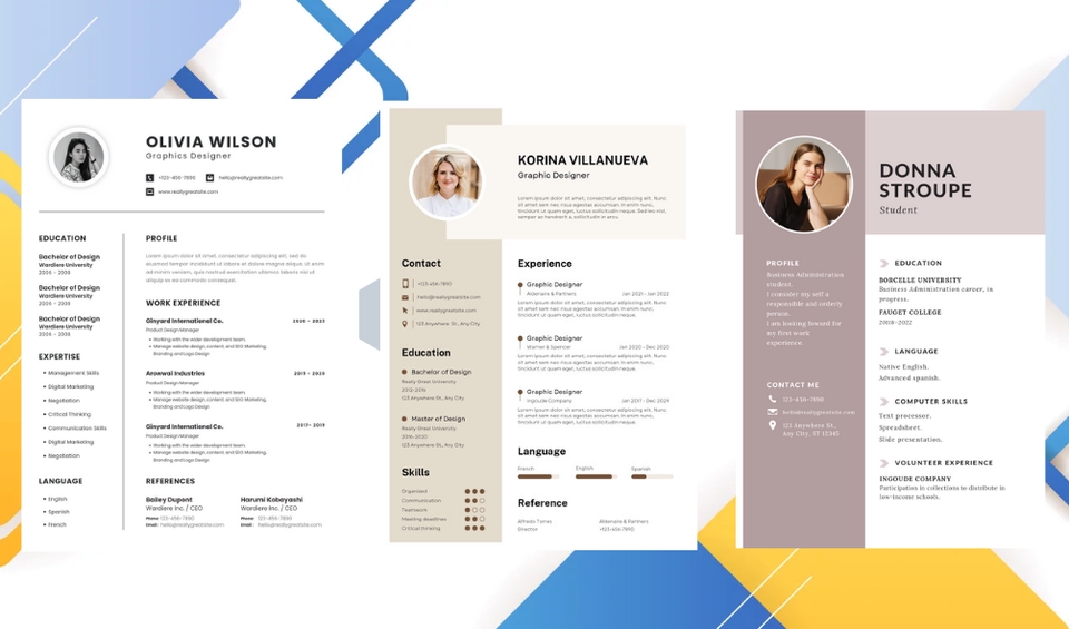 Jasa desain CV profesional dan menarik dengan template yang unik, cocok untuk lamaran kerja.