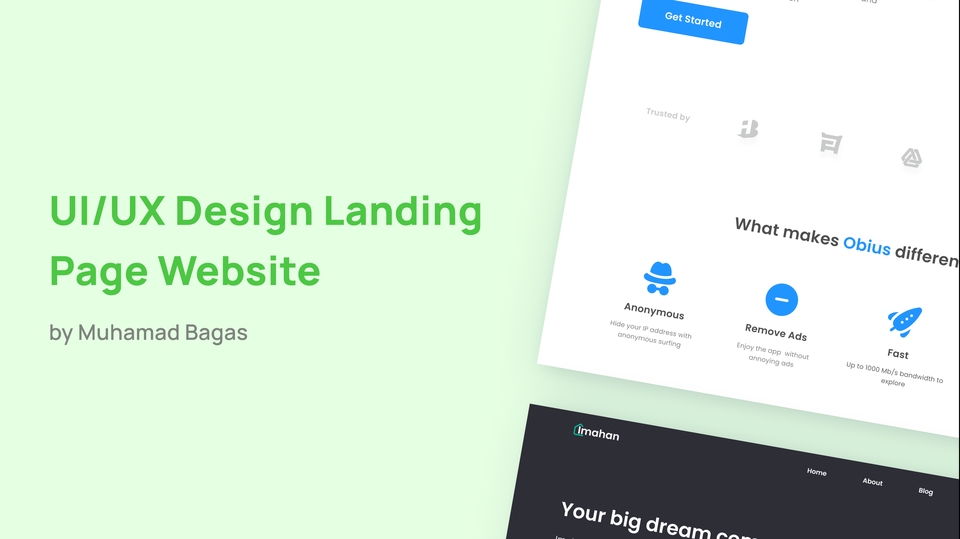 UI & UX Design - Pembuatan UI/UX Design Landing Page Website - 1