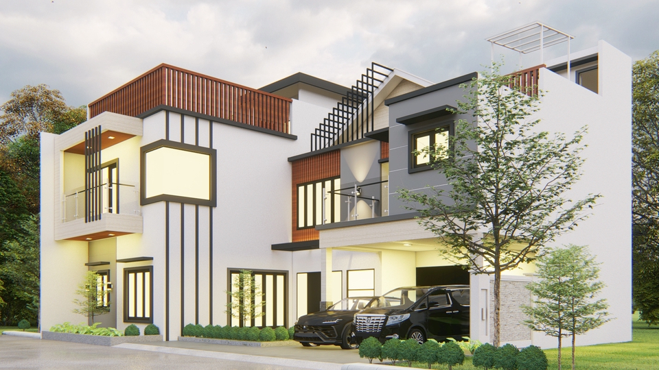 3D & Perspektif - Jasa Desain Rumah Arsitek 3D Rendering Visualisasi  - 28