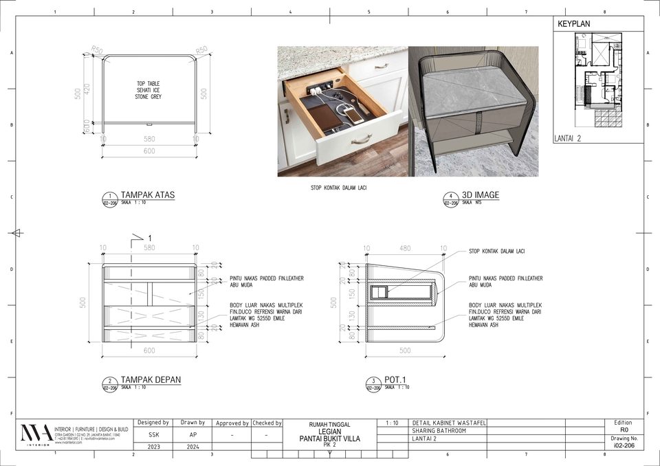 CAD Drawing - Jasa Gambar Kerja Interior - 9