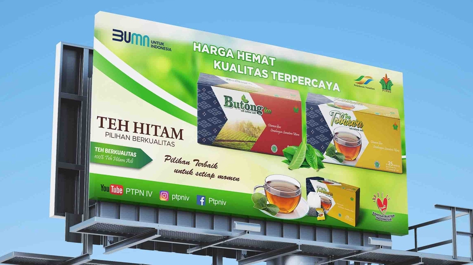 Jasa Desain Spanduk Online Harga Murah untuk Promosi Teh Hitam