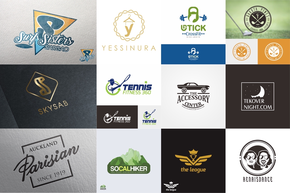 Desain logo untuk bisnis, contoh logo desain kreatif untuk website dan perusahaan.