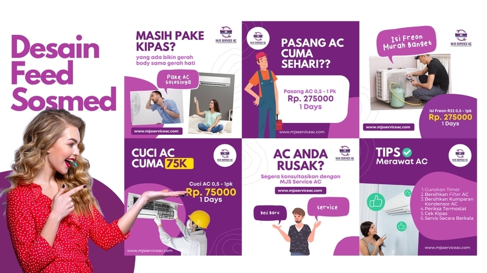 Jasa Desain Banner Social Media untuk Percantik Feed Anda - Feed Sosial Media (IG, FB, TWITTER, WA) Paket Murah