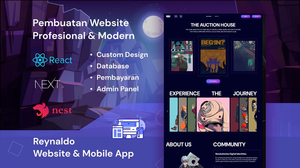 Jasa Pembuatan Website Terbaik dan Profesional - Pembuatan Website & Aplikasi Profesional Modern (React JS, Next JS, AI, Web3)