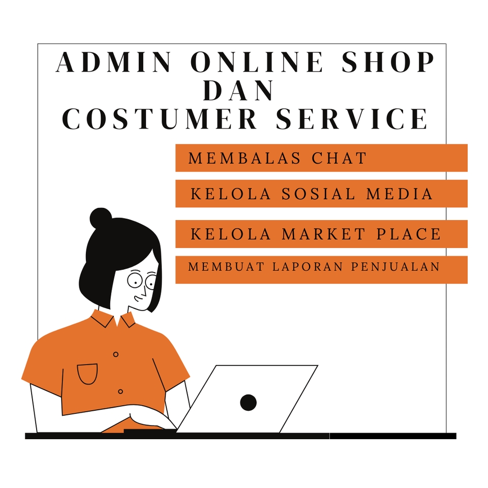 Jasa admin online shop, jasa admin Instagram, jasa customer service, jasa balas chat, freelance admin online shop