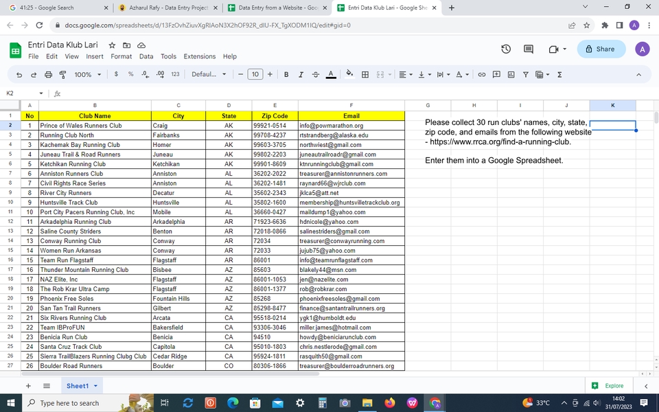 Entri Data - Jasa Pengerjaan Microsoft Excel dan Google Sheet - 4