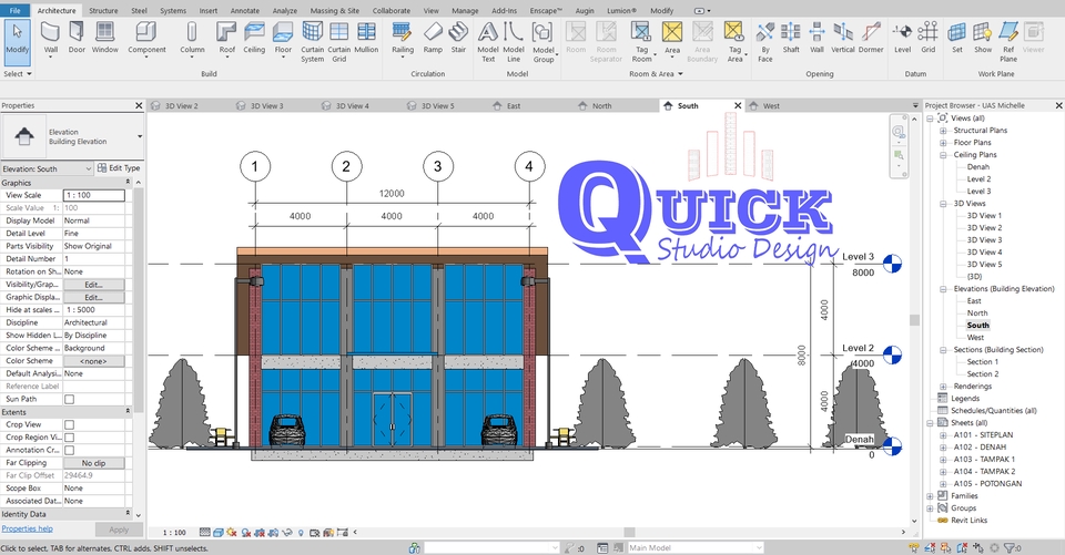 CAD Drawing - Modeling Revit Ars, Str & MEP (Recommended) - 4