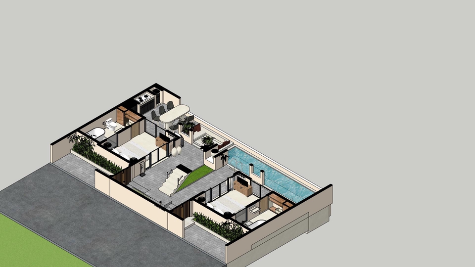 CAD Drawing - Gambar Kerja Arsitektural 2D - 7