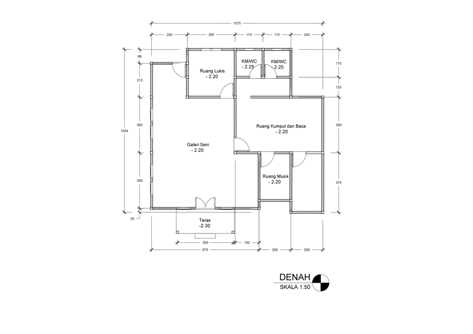 CAD Drawing - JASA DESAIN GAMBAR CAD GAMBAR KERJA BANGUNAN RUMAH TINGGAL 2D - 5