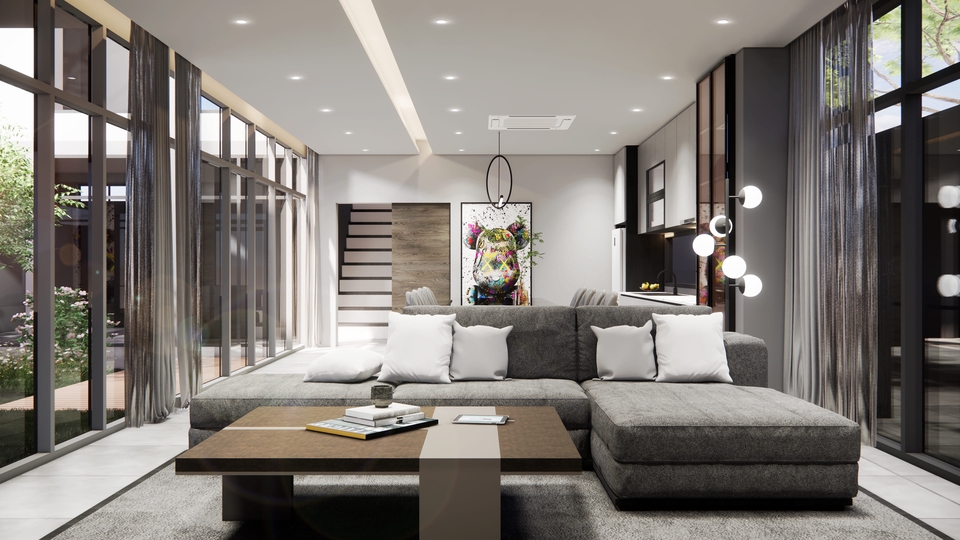 รับออกแบบ ทำภาพ 3D Perspective และ เขียนแบบ งานภายใน