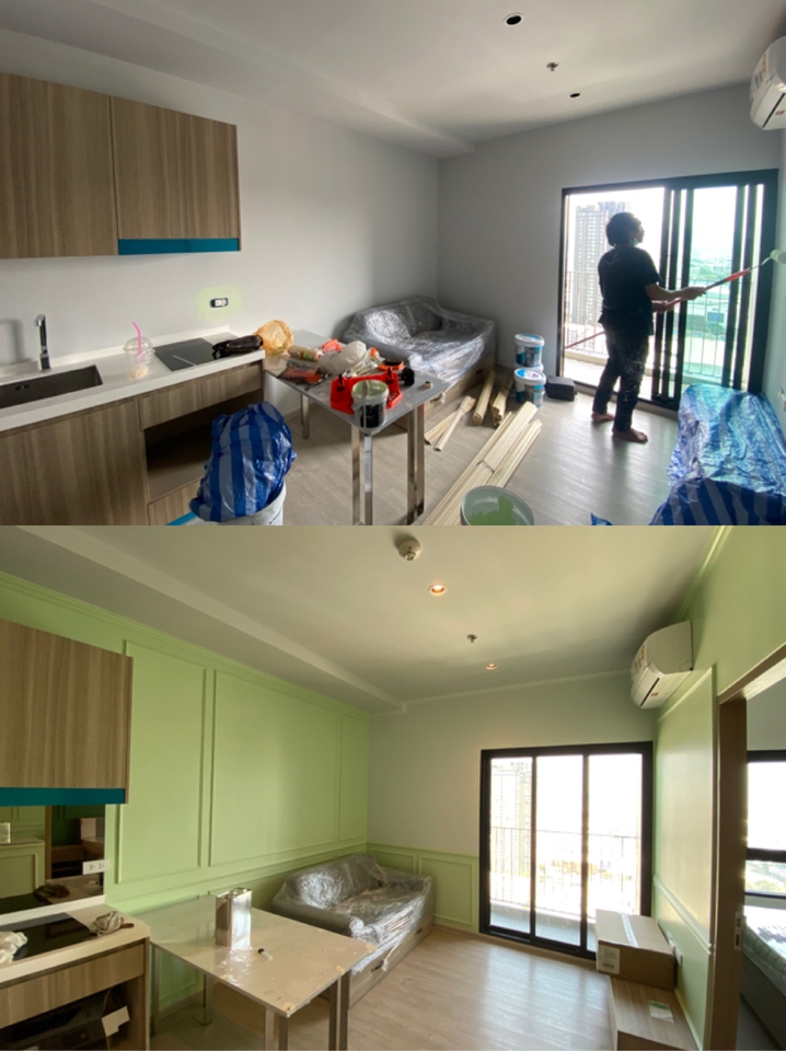 รับทาสี - ให้บริการทาสีภายในและภายนอก ผนัง, เพดาน, อาคาร โดยทีมช่างผู้เชี่ยวชาญ - 4