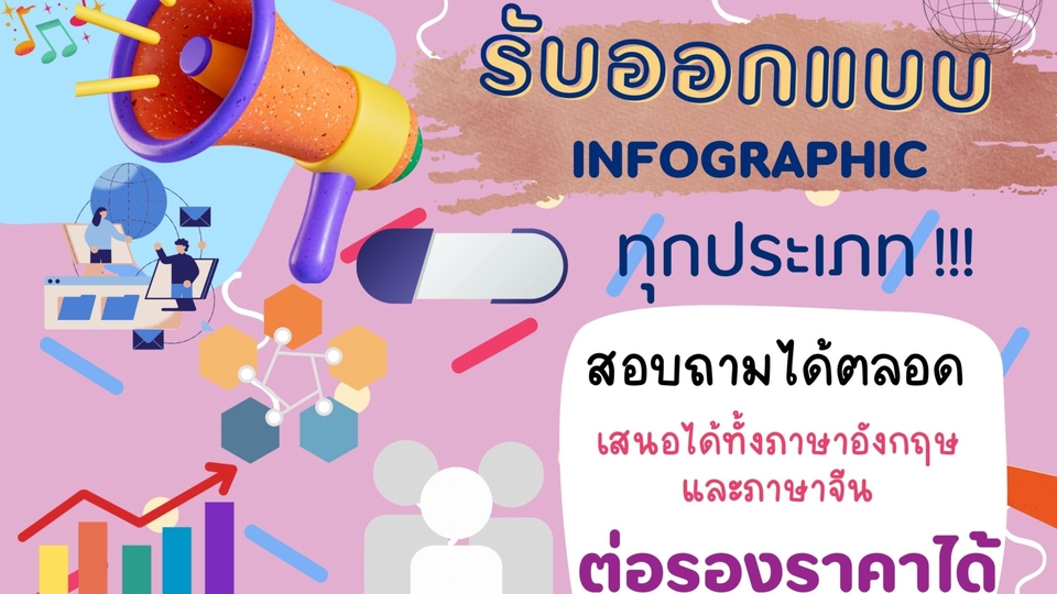 Infographics - รับทำ Infrographic ผ่าน Canva, Photoshop - 1