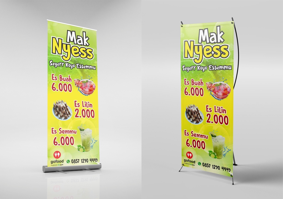 Digital Printing - DESAIN BANNER, X BANNER, ROLL BANNER, BALIHO ( FREE REVISI ) - 2