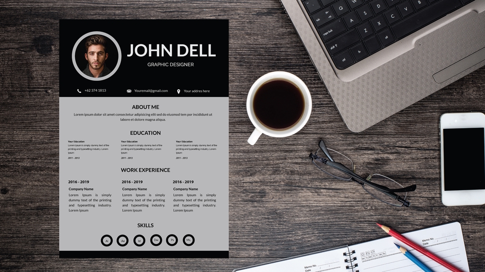 Portfolio & Resume - Design Curriculum Vitae 1 Hari Jadi Proses Cepat Bebas Revisi - 1