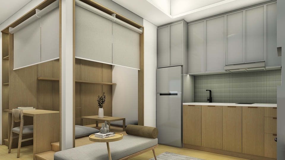 3D & Perspektif - Desain Interior (Lengkap dengan material asli) - 3D Visual, Render - 7