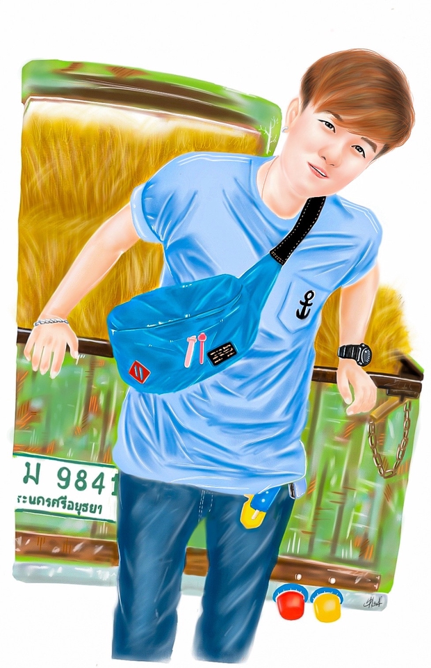 วาดภาพเหมือน Portrait - ภาพวาดดิจิตลอล สวย เก๋ ไม่ซ้ำใคร - 4