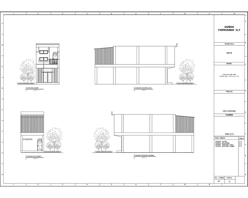 CAD Drawing - Jasa Gambar Untuk IMB, Konsep Awal Dengan AutoCad - 4