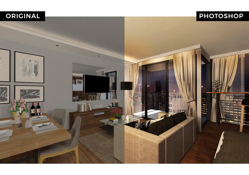 ไดคัท & Photoshop - แต่งภาพสถาปัตย์ด้วย Photoshop คุณภาพ รวดเร็ว ทันใจ - 4