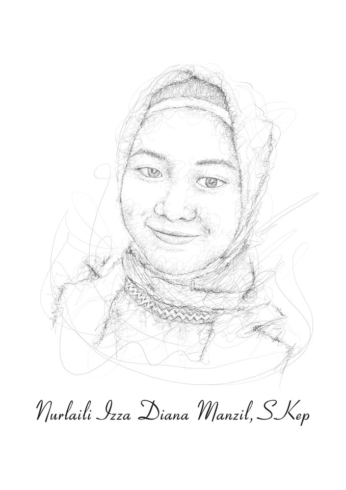 Gambar Potret - Edit foto Scribble Art Unik & Cepat (1 Hari Jadi) - 7