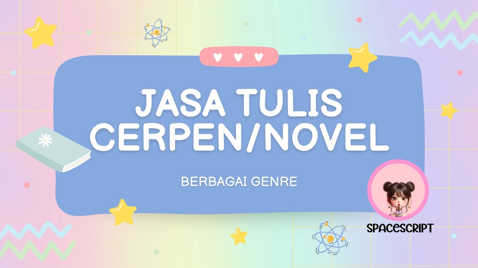 Penulisan Konten - Penulisan Cerita Fiksi, Cerita Pendek/Cerpen, Novel, dll Berbagai Genre. Jasa Tulis, Ghost Writer - 1