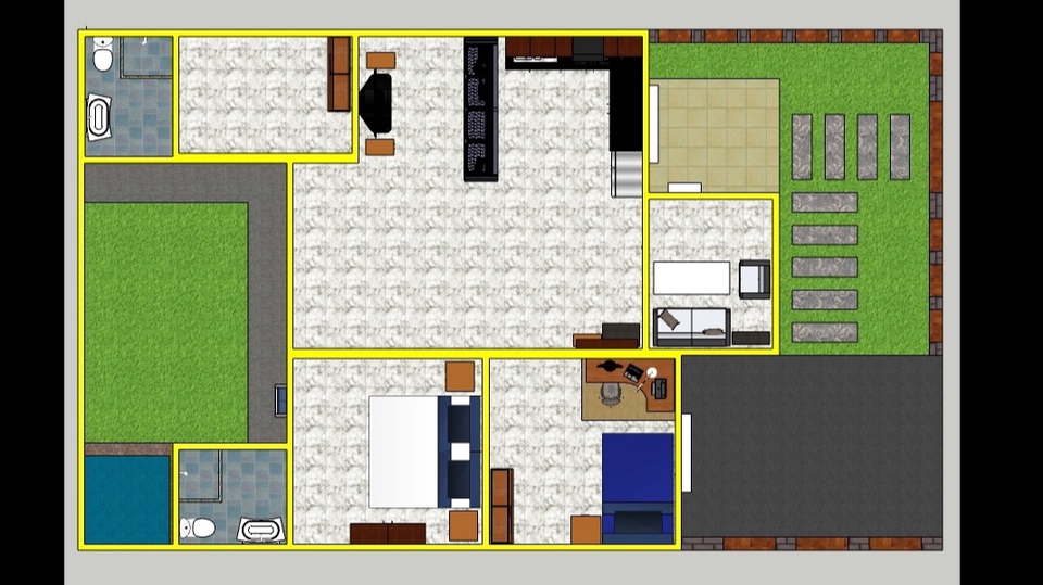 3D & Perspektif - Jasa Desain 3D Interior dan Asset Rumah  - 4