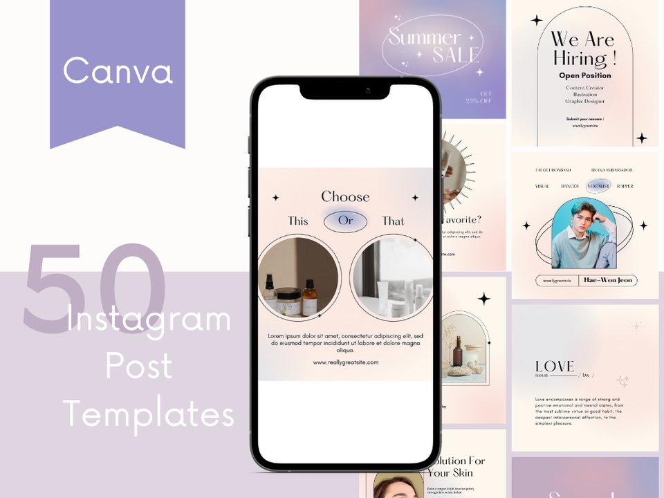 Banner Online - 50 Template untuk Instagram post - 2