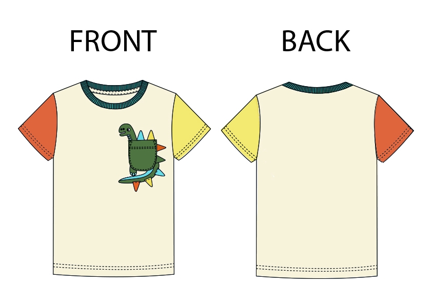 Desain Kaos & Motif - TECHNICAL DRAWING BAJU ANAK, DEWASA WANITA & PRIA - 9