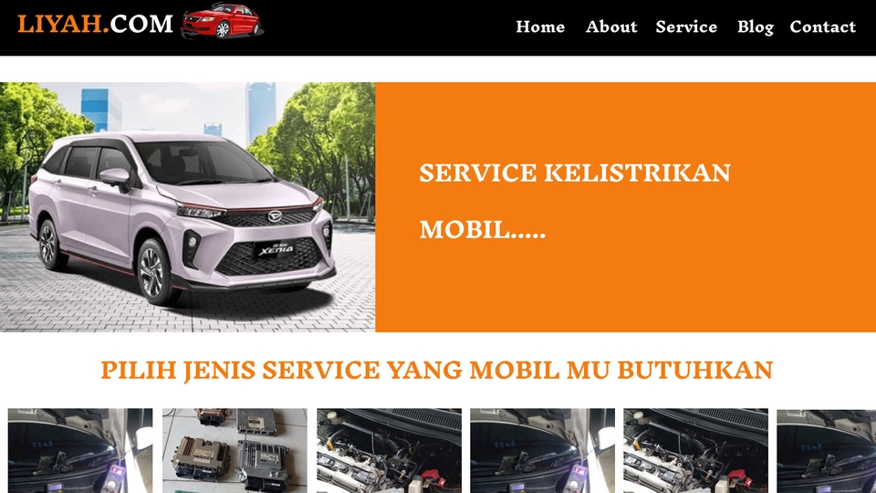 UI & UX Design - Desain website menggunakan figma "Service Kelistrikan Mobil Profesional dan Terpercaya!" - 1