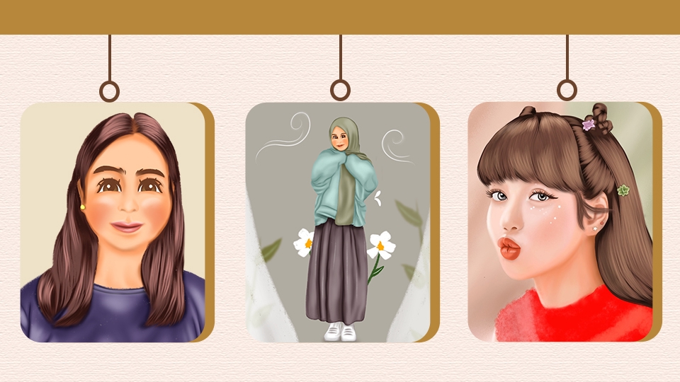 Gambar dan Ilustrasi - Ilustrasi Wajah Digital - 5