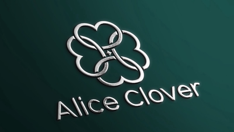 ออกแบบโลโก้ Alice Clover เรียบหรูดูแพง สไตล์มินิมอล