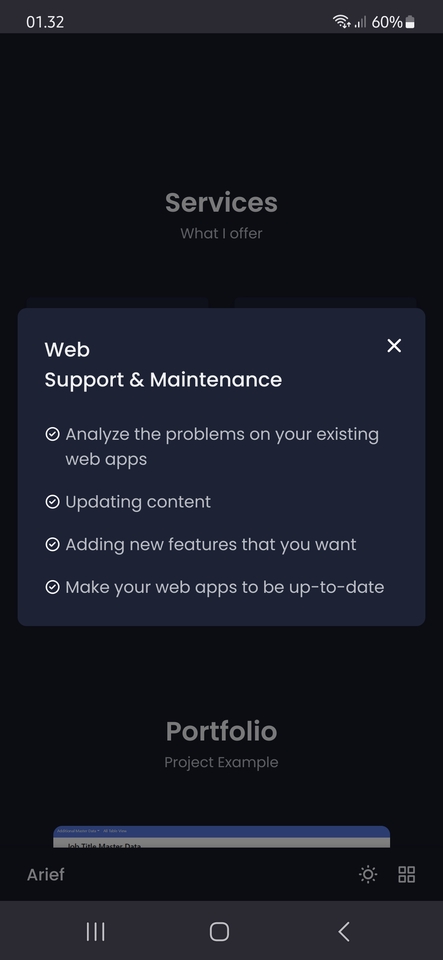 Web Development - Portofolio Website - 6