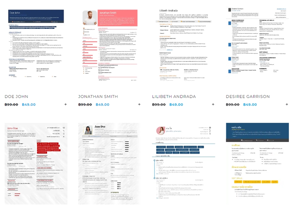 Portfolio & Resume - ออกแบบ Resume / CV / Portfolio ระดับมืออาชีพ  - 4
