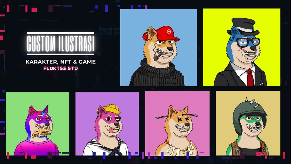 Desain Ilustrasi Karakter, NFT atau Game
