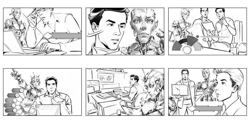 สตอรี่บอร์ด โฆษณา รับวาดสตอรี่บอร์ด storyboard โฆษณา