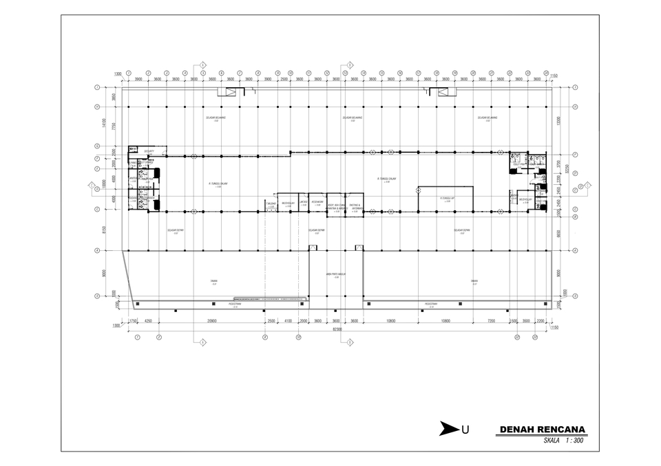 CAD Drawing - Gambar Kerja CAD (Bangunan Tinggi, Rumah Tinggal, Terminal, Rumah Sakit, Gudang, dsb)  - 7