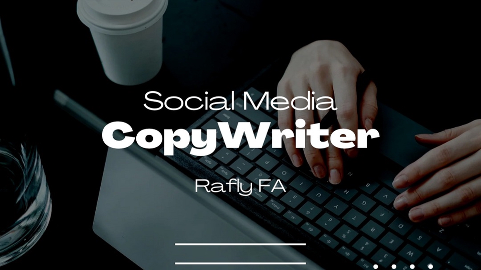Jasa Copywriting Profesional - Rafly FA membantu klien dengan pembuatan konten berkualitas tinggi untuk media sosial.