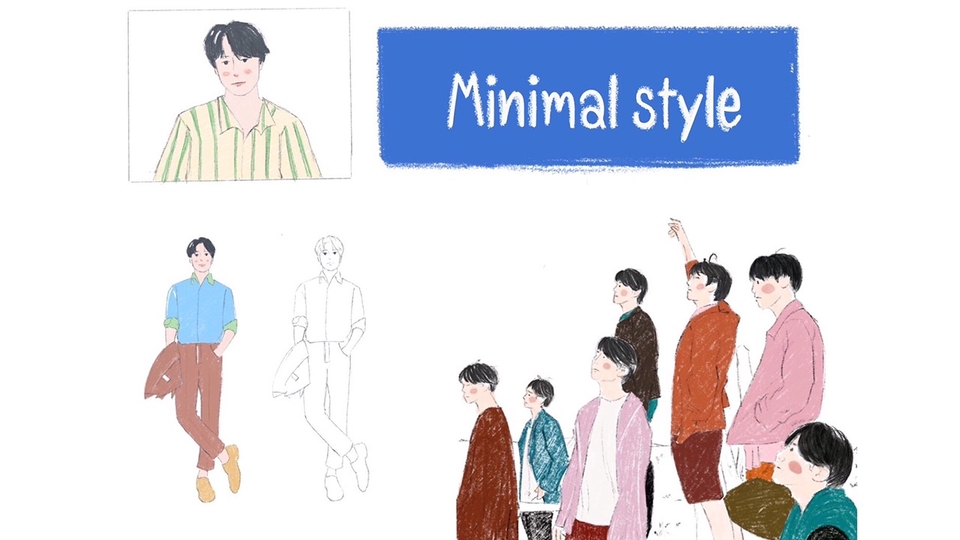 วาดภาพการ์ตูน - วาดภาพการ์ตูน สไตล์มินิมอล - 1