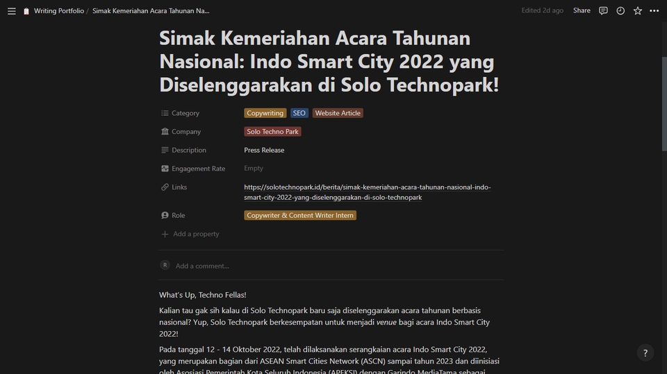 Penulisan Konten - Brand Copywriting & SEO Copywriting - 6