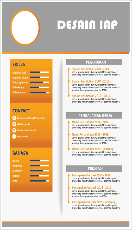 Portfolio & Resume - DESAIN CV MURAH - 2