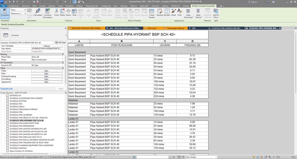 CAD Drawing - Jasa Gambar CAD Perhitungan MEP Mekanikal Elektrikal Plumbing & Modelling BIM 3D Revit - 14