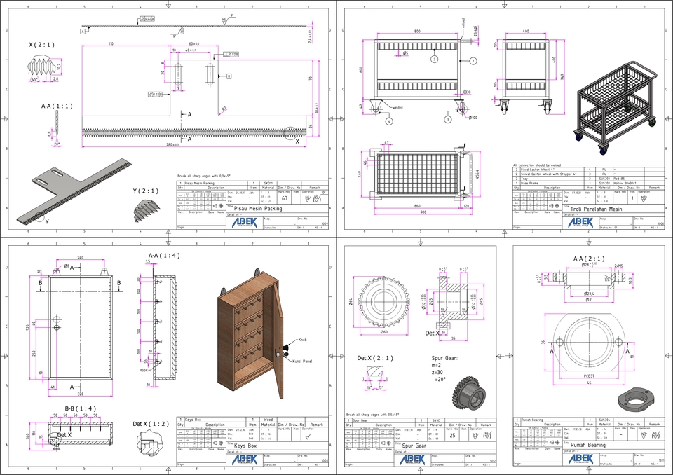 CAD Drawing - 3D & 2D CAD, Inventor - AutoCAD - 4