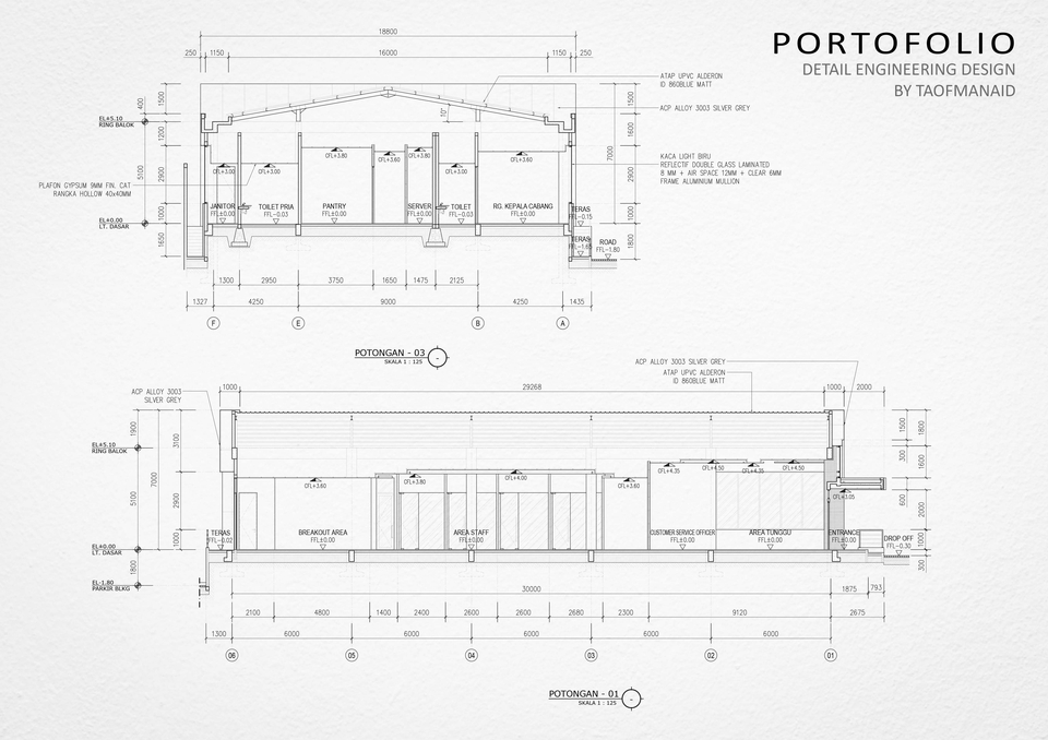 CAD Drawing - Jasa Drafter Arsitektur-Interior-struktur (CAD  Drawing)  - 8