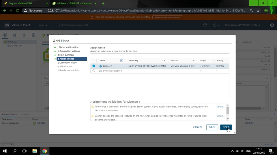 Technical Support - VMware vSphere: Install,Configure, Manage "ESXi and vCenter Server" - 18