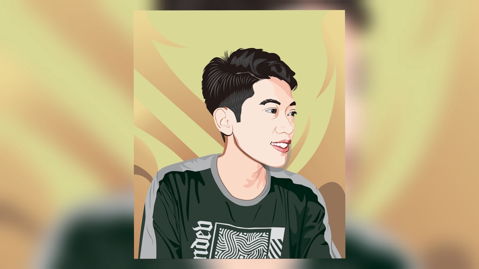 Gambar Potret - Foto Keren Vector Art, 1 Hari Jadi - 3