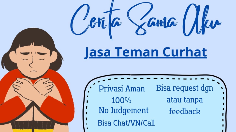 Pengembangan Diri - Jasa Mendengarkan Curhat dan Membantu Memberi Solusi - 1