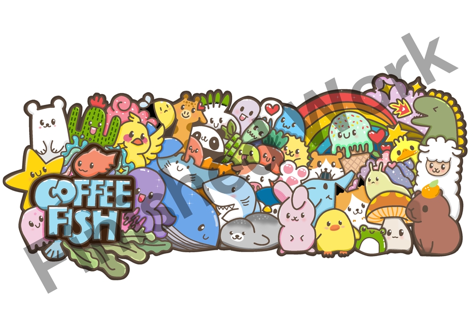 วาดภาพการ์ตูน - รับวาดภาพสไตล์ Doodles Arts ลายเส้นน่ารักๆ - 2