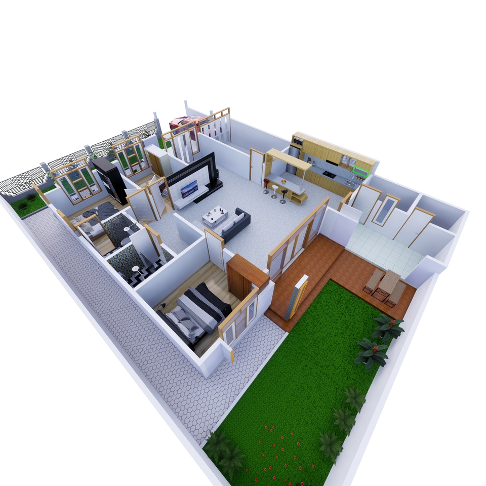 CAD Drawing - Desain Denah Rumah, 3 hari kerja - 5