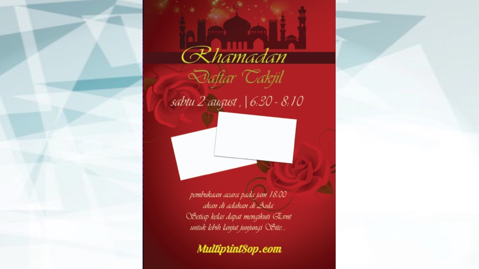 Digital Printing - Design Poster Modern, Simple , Elegan , Langsung Jadi - 7